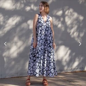 Hackwith Design House Wren Tiered Maxi Dress NWT